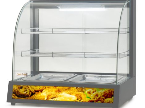 GoodFood Вітрина теплова WS2P GREY +безкоштовна доставка