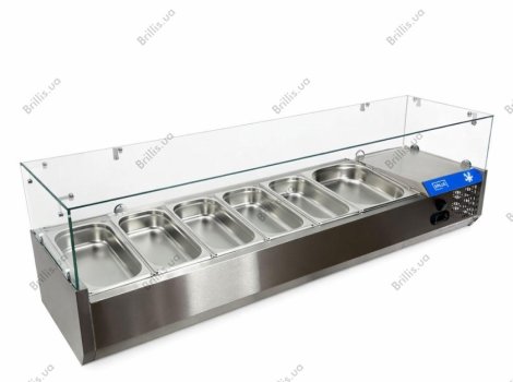 Вітрина холодильна для топінгу BRILLIS VRX1500/380 +безкоштовна доставка