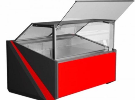 Вітрина холодильна FDI 160A Juka (з газліфтами) 0...+8 °C , 1600*1195*1255,динаміка