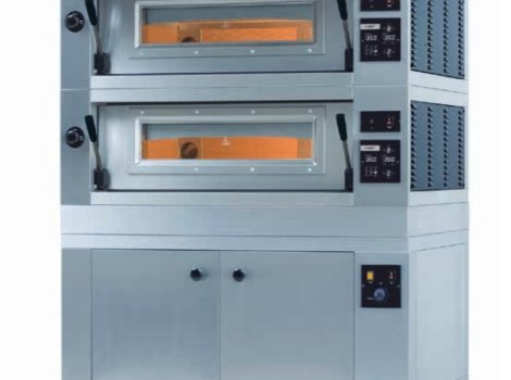 Піч подова ел. Moretti Forni P80E C30 (2) steam (18 піц х 30 см/8 дек 600х400 мм)