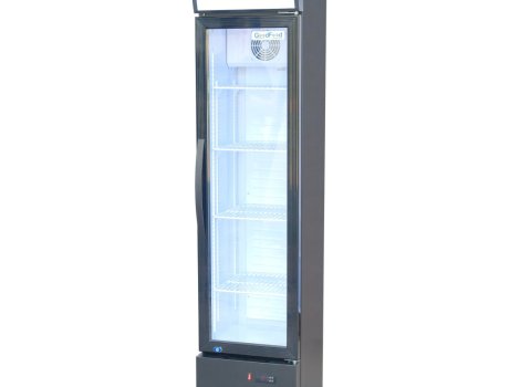 GoodFood Шафа холодильна для напоїв BC160BW2LED чорна-біла