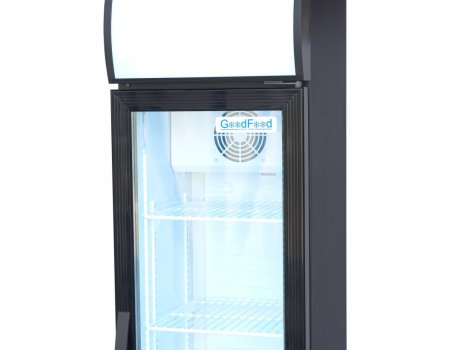GoodFood Шафа холодильна для напоїв BC160BW2LED чорна-біла