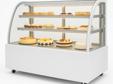 ВІТРИНА ХОЛОДИЛЬНА HURAKAN HKN-LPD210 WHITE (1,2 м, кругла) +безкоштовна доставка