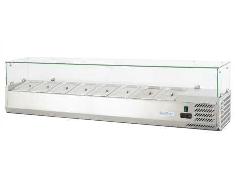 Вітрина холодильна для топінгу GF-VRX1800/380-H6C +безкоштовна доставка