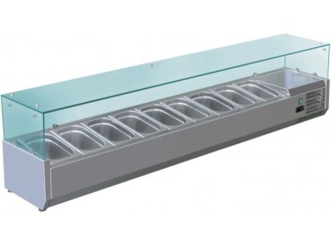 Вітрина холодильна Forcold G-VRX2000-380 (9х GN1/3 до 150 мм)