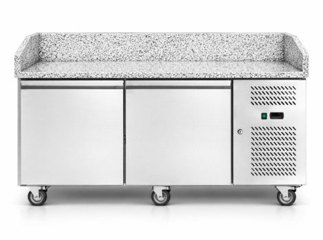 СТІЛ ХОЛОДИЛЬНИЙ HURAKAN HKN-PZG2S ДЛЯ ПІЦИ 2-ДВЕРНИЙ З ГРАН. ПОВ. +безкоштовна доставка