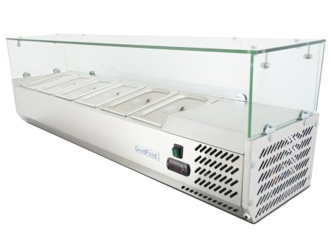 Вітрина холодильна для топінгу GF-VRX1500/380-H6C +безкоштовна доставка
