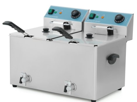 GoodFood Фритюрниця електрична EF88T BLUE із краном +безкоштовна доставка