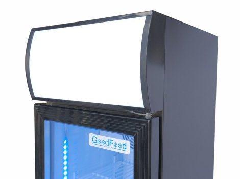 GoodFood Шафа холодильна для напоїв BC160BW2LEDCOL чорна-біла