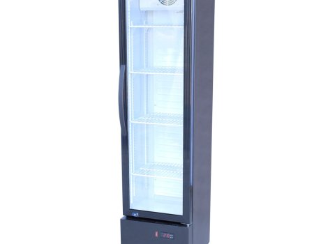 GoodFood Шафа холодильна для напоїв BC160NBW2LED чорна-біла
