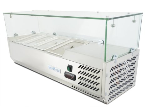 Вітрина холодильна для топінгу GF-VRX1200/380-H6C +безкоштовна доставка
