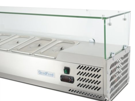 Вітрина холодильна для топінгу GF-VRX1200/380-H6C +безкоштовна доставка