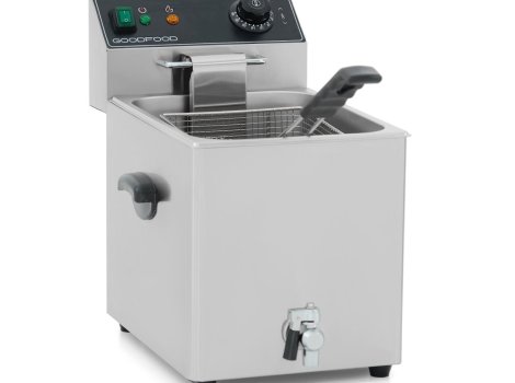 GoodFood Фритюрниця електрична EF8T BLACK із краном +безкоштовна доставка
