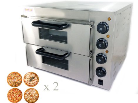 Піч для піци 4 + 4х20 електрична PO2