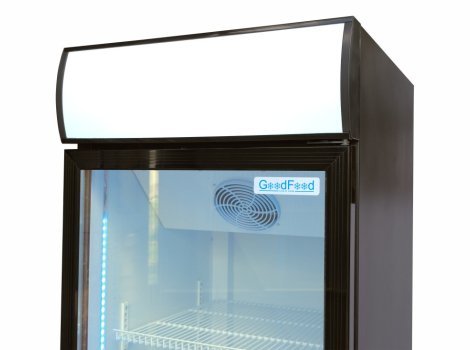 GoodFood Шафа холодильна для напоїв BC480BW2LED чорна-біла
