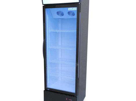 GoodFood Шафа холодильна для напоїв BC360BW2LEDCOL чорна-біла