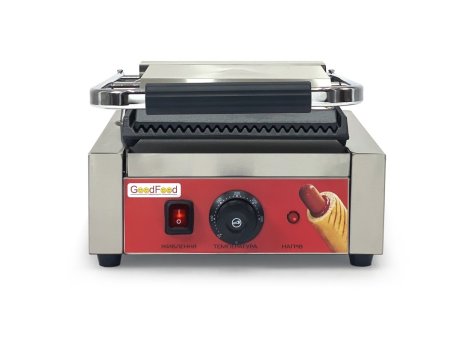 GoodFood Гриль контактний ECG10 Panini RED  +безкоштовна доставка
