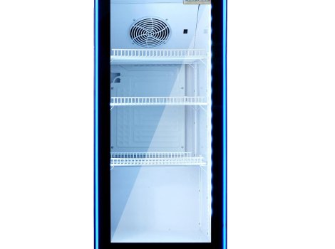 GoodFood Шафа холодильна для напоїв BC170NBW2LEDBLUE чорна-біла