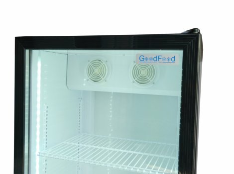 GoodFood Шафа холодильна для напоїв BC360NBW2LED чорна-біла
