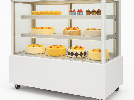ВІТРИНА ХОЛОДИЛЬНА HURAKAN HKN-LPD210S WHITE (1,2 м, квадратна)+безкоштовна доставка