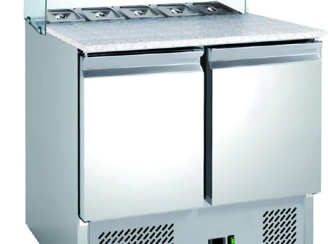 САЛАДЕТА HURAKAN HKN-GXSD2GN-GC 2-Х ДВЕРНА З ГРАНІТНОЮ ПОВЕРХНЕЮ І СКЛОМ +безкоштовна доставка