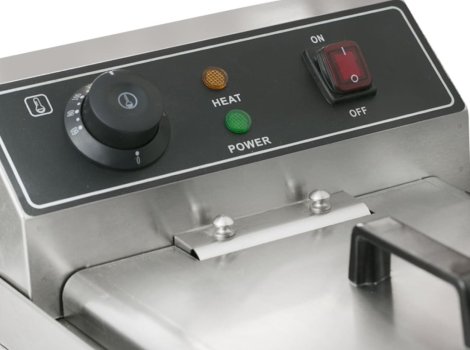 ФРИТЮРНИЦЯ HURAKAN HKN-FT10N ОДИНАРНА З КРАНОМ 10 Л +безкоштовна доставка
