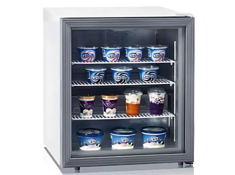 ШАФА МОРОЗИЛЬНА HURAKAN HKN-UF100G НА 88 Л, СКЛЯНІ РОЗПАШНІ ДВЕРІ +безкоштовна доставка
