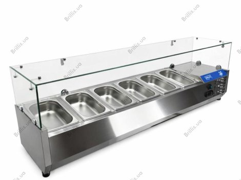 Вітрина холодильна для топінгу BRILLIS VRX1400/330 +безкоштовна доставка
