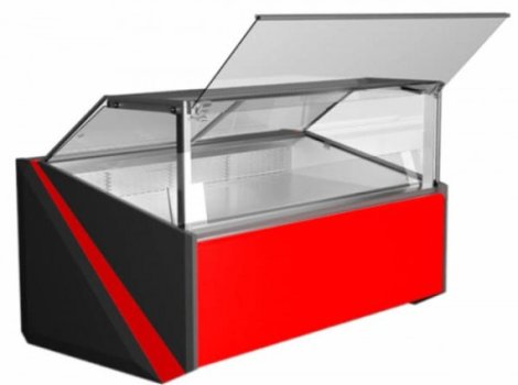Вітрина холодильна FDI 197A  Juka (з газліфтами)( 0 ..+8 °C ),1975х1195х1255 мм ,динаміка