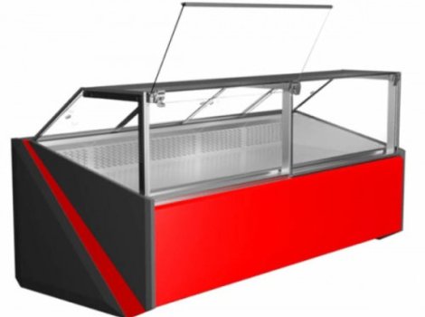 Вітрина холодильна FDI 260A Juka (з газліфтами)( 0 ..+8 °C ),2600х1195х1255 мм ,динаміка