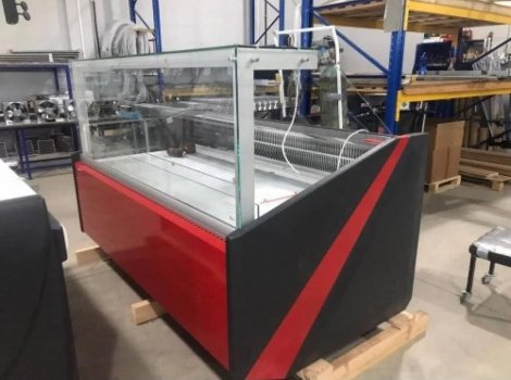 Вітрина холодильна з прямим склом FGL130 рестайлінг  (-2...+8 )1300x1130x1250