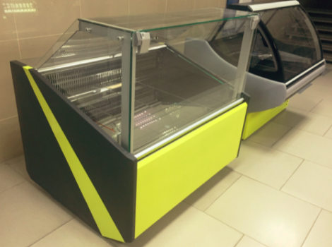Вітрина холодильна з прямим склом FGL130 рестайлінг  (-2...+8 )1300x1130x1250