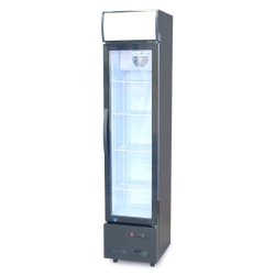 GoodFood Шафа холодильна для напоїв BC160BW2LED чорна-біла