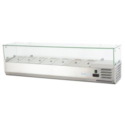 Вітрина холодильна для топінгу GF-VRX1500/330-H6C +безкоштовна доставка