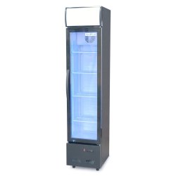 GoodFood Шафа холодильна для напоїв BC160BW2LEDCOL чорна-біла