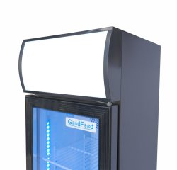 GoodFood Шафа холодильна для напоїв BC160BW2LEDCOL чорна-біла