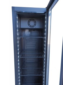 GoodFood Шафа холодильна для напоїв BC160NBB2LED чорна-чорна