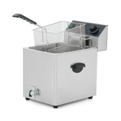 GoodFood Фритюрниця електрична EF8T BLACK із краном +безкоштовна доставка