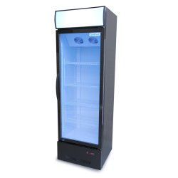 GoodFood Шафа холодильна для напоїв BC360BW2LEDCOL чорна-біла