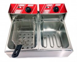GoodFood Фритюрниця подвійна електрична професійна EF66+безкоштовна доставка