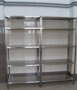 Стелаж на 5 полиць з нержавіючої сталі (1000х600х1800)